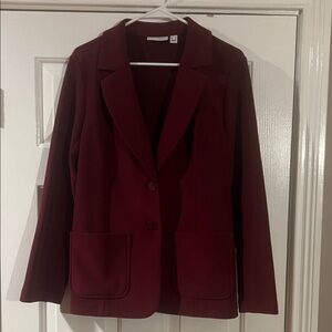 Susan Graver Deep Red Blazer